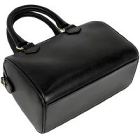 Celine Handbags - Celine Leather Triomphe Black Cuir Boston Handbag Bag